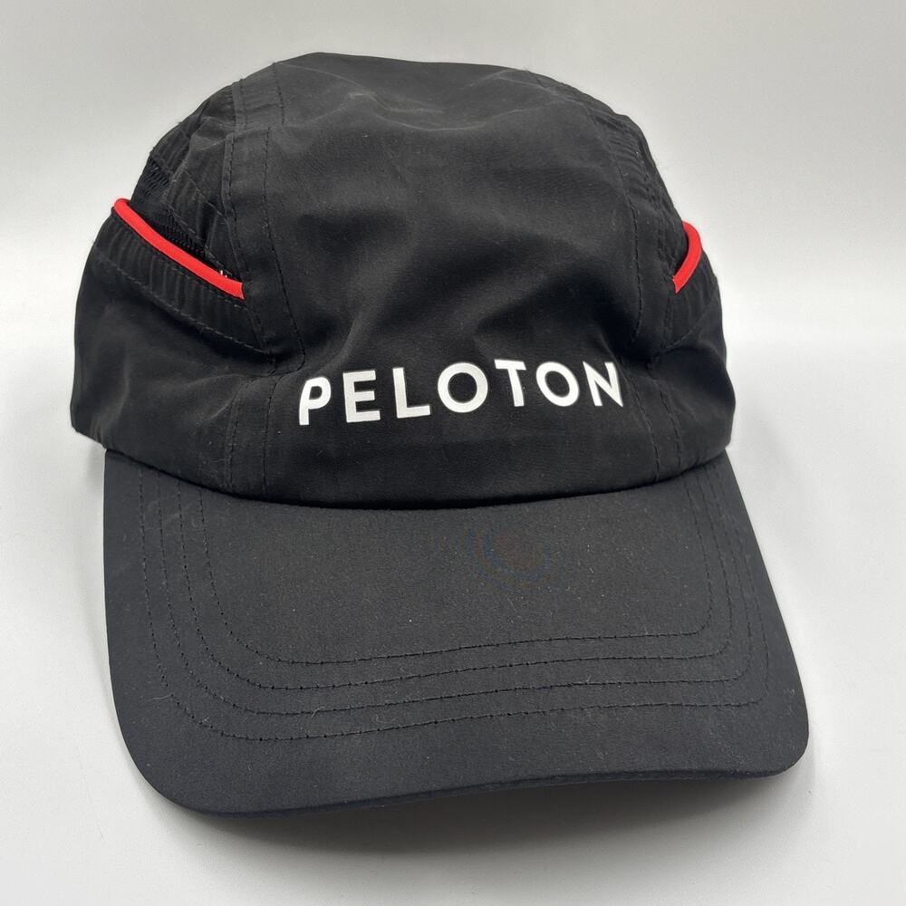 Peloton Cycling Hat Logo Strap Back Mesh Breathable Gym Workout Adjustable OS
